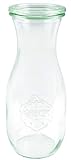Weck Saftflasche 500 ml (Hochwertiges Einweck, Einmach Glas mit Glasdeckel; geeignet für Flüssigkeiten; Hitzebeständig; Mikrowellengeeignet;...
