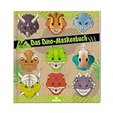 moses. Das Dino-Maskenbuch, 10 bunte Dinosaurier Masken zum Ausschneiden und Basteln, Kreatives Beschäftigungsbuch für Kindergeburtstag, Mottoparty,...