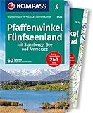 KOMPASS Wanderführer Pfaffenwinkel, Fünfseenland, Starnberger See, Ammersee, 60 Tourenen: mit Extra-Tourenkarte Maßstab 1:60.000, GPX-Daten zum...