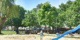 Biergarten in München mit Spielplatz