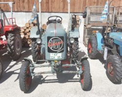 Am Pfingstmontag zum Mühlenfest treffen sich zahlreiche Oldtimer-Traktoren.