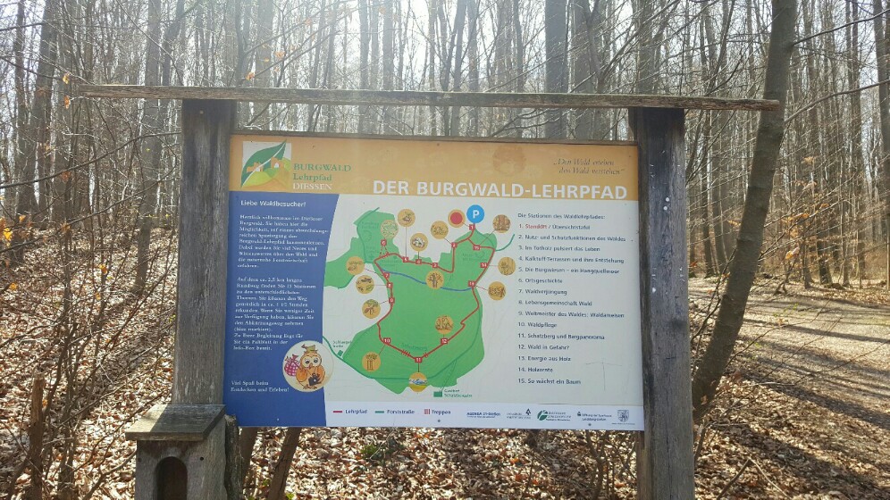 Startpunkt des Burgwald-Lehrpfads