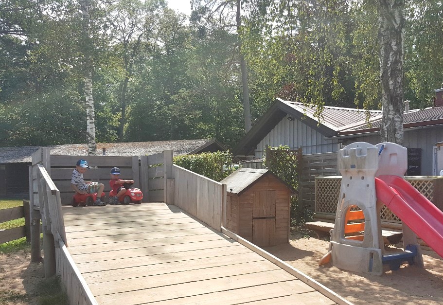 Bobby Car Strecke am Seehaus am Starnberger See.