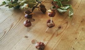 Basteln mit Kastanien: Kastanienfiguren