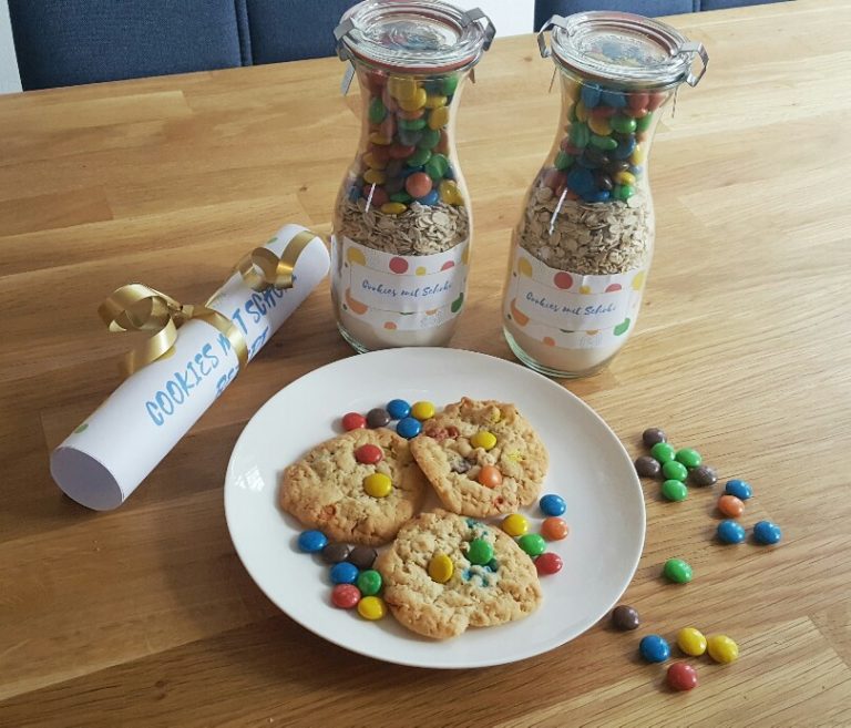 Backmischung im Glas für Cookies selber machen - Mama im Spagat